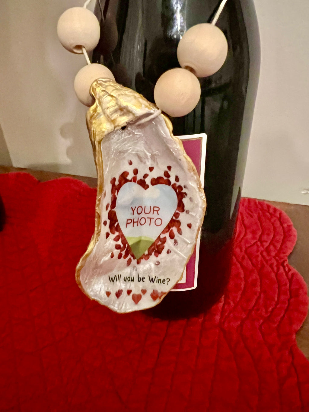 Custom Photo Oyster Shell Keepsake
