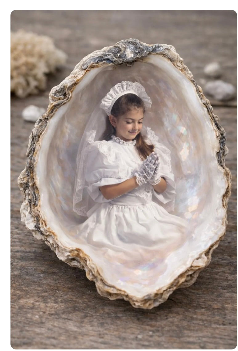 Custom Photo Oyster Shell Keepsake