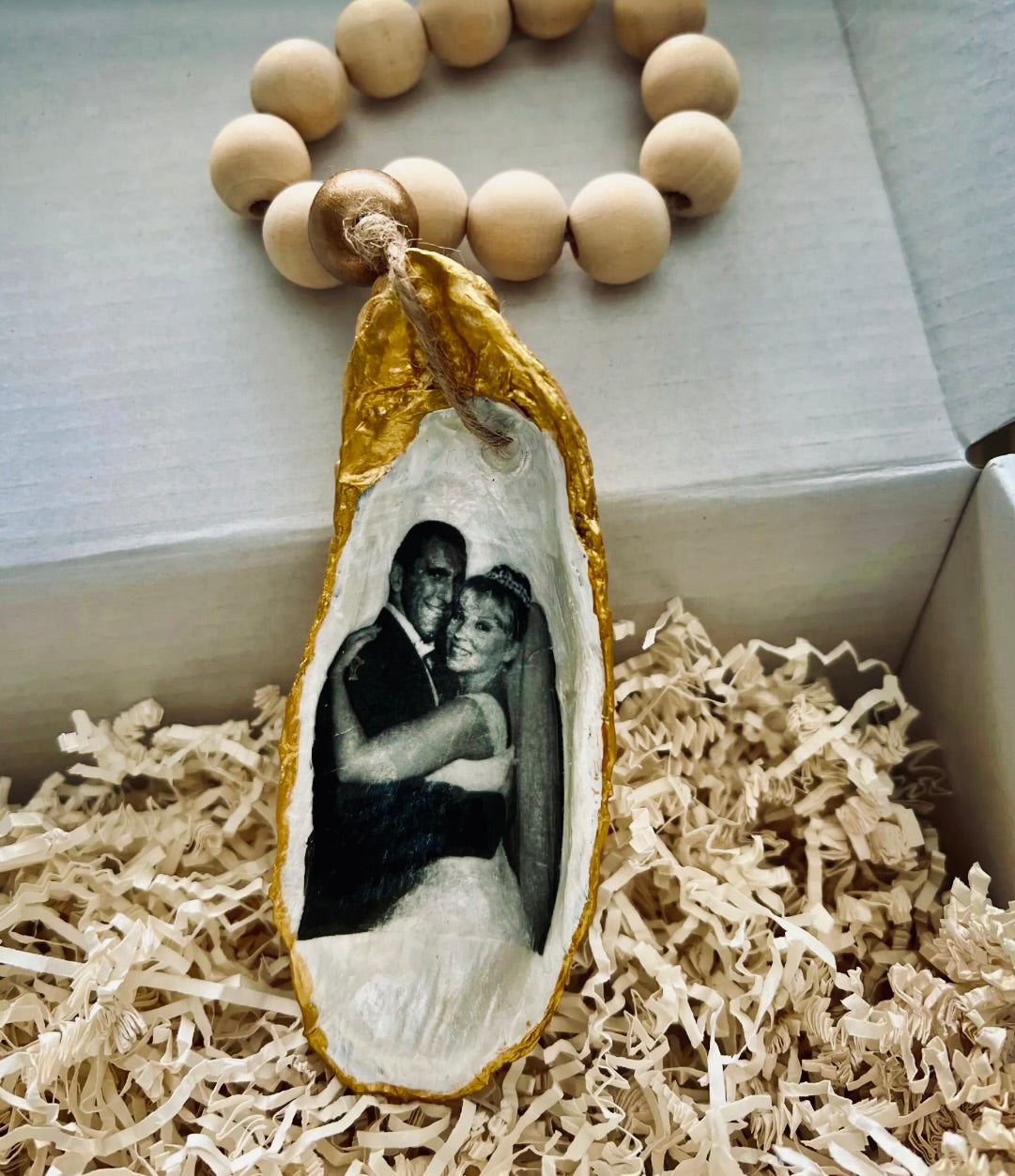Custom Photo Oyster Shell Keepsake